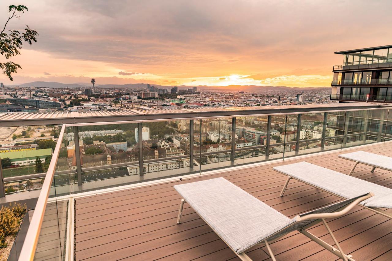 Triiiple Tower Dream Apartments With Rooftop-Summer-Pool فيينا المظهر الخارجي الصورة